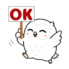 Cozy Little Round Owl 2 Stickers