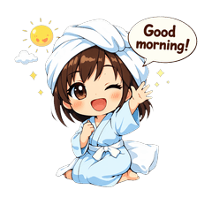 Chibi Hot Spring Girl