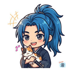 Samurai Boy Aoi: Daily Stickers