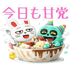 Cute stickers for sweets lovers