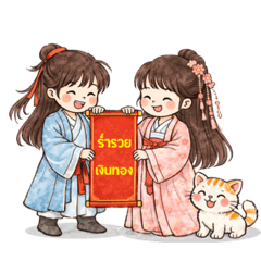 The Lady & Martial Man with Cat 1