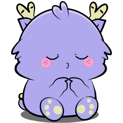 Purple Dragon : Animated Stickers