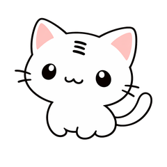 Polite Cat Mini Maru Cute Daily Stickers