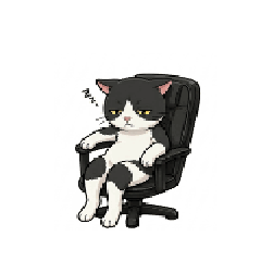 Ku-bo- the Tuxedo Cat Daily Stickers