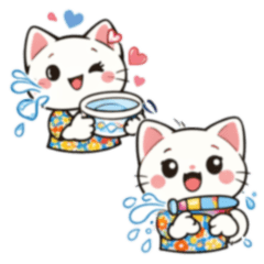 Cat cat Songkran