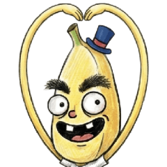 古怪阿蕉：禮帽與濃眉的日常 無字大貼圖