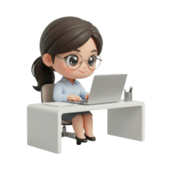 Eri : Cute Girl Working (No Text)