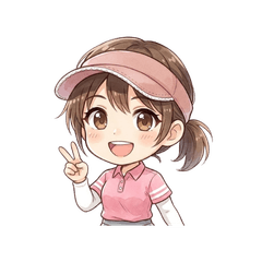 Energetic! Golf Girl Daily Greetings