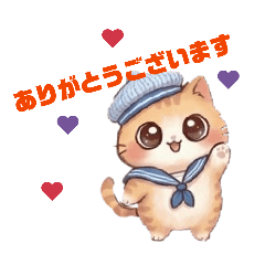 Cute Dress-up Tabby Cat with Big Eyes