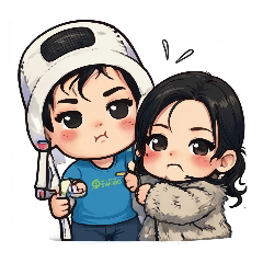 A working-class man and a wealthy lady