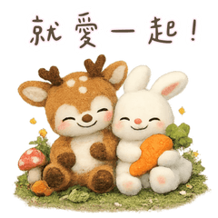 羊毛氈可愛情侶2