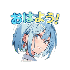Cute Daily Stickers - Casual Girl 02