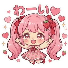 Berry-chan  Cute Everyday Stickers