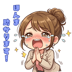 Gentle Kansai Dialect Polite OL Stickers