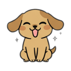 Sticker of puppy