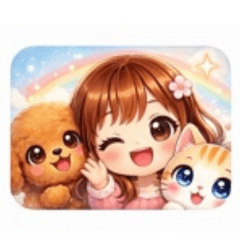 Fuwari and Friends Starry Night Stickers