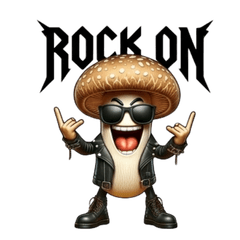 Rockin Shiitake BIG Stickers (40 Pack!)