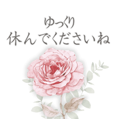 Polite Floral Stickers  Dusty Pink Vol.2