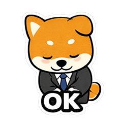 Polite Dog Work Chat Stickers