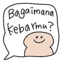 stickers connecting JAPAN and INDNESIA 2