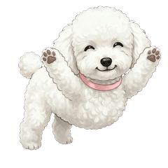 Toy Poodle Pu-chan Stickers