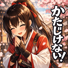 Everyday Samurai Moe Girl Stickers