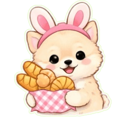 Easygoing Days of the Bunny-Eared Pup