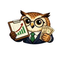 Owl Accountant Stickers