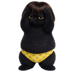 Black Cat Bob! Tuatung (No text)