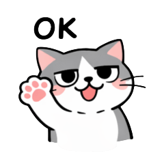 Polite Cat Work Chat Stickers