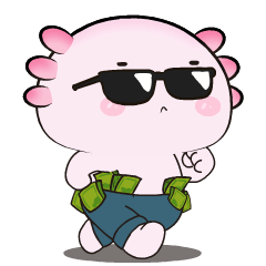Funny Axolotl 5 : Animated Stickers