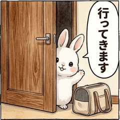 毛茸茸兔子療癒敬語實用貼圖大人