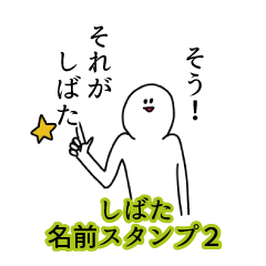Shibata's name Sticker 2