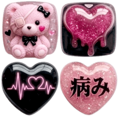 Cute plump sticker stamps05