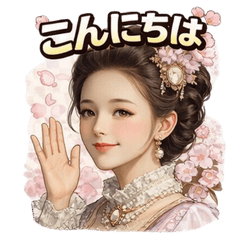Meiji Elegant Lady Stickers