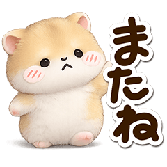 Sticker of Cute little Hamster
