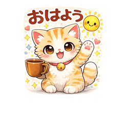 Fluffy Cute Healing Cat Stickers