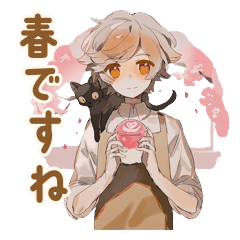 Cat Cafe Clerk Spring Ver