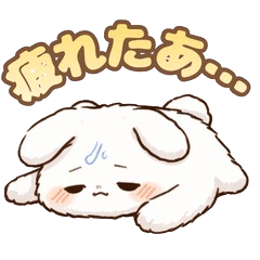 Yurukawa Bunny Lazy & Relatable Stickers