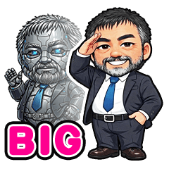 The Japanese bearded man BIG Size