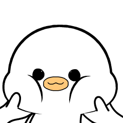 Little White Duck : Animated Stickers
