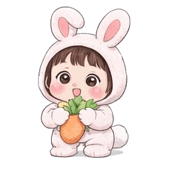 今天Tina是小兔子.