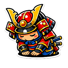Samurai Polite Stickers (Work & Daily)