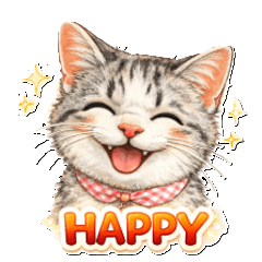 Cute Kawaii Cat Stickers for Daily Use