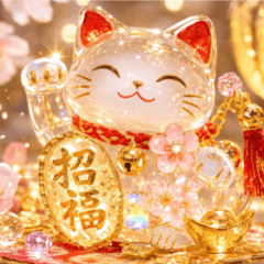 Bring good luck sticker made of glass