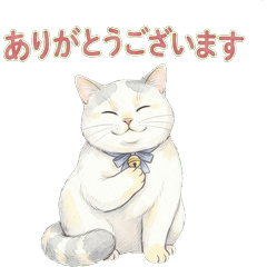 Polite Watercolor Cat Vol.1