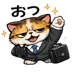 Lazy-Cute Office Cat Stickers