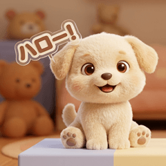 Adorable Puppy Expression Stickers