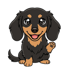Cute Dachshund Daily Stickers 24