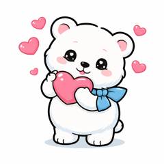 Cute Polar Bear Daily Stickers2